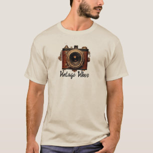 Vintage-Kamera-Illustration T-Shirt