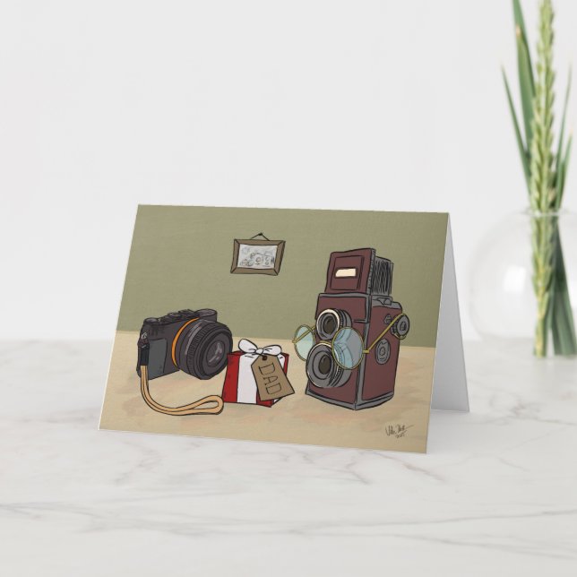 Vintage Kamera - Kindertageskarte Karte (Vorderseite)