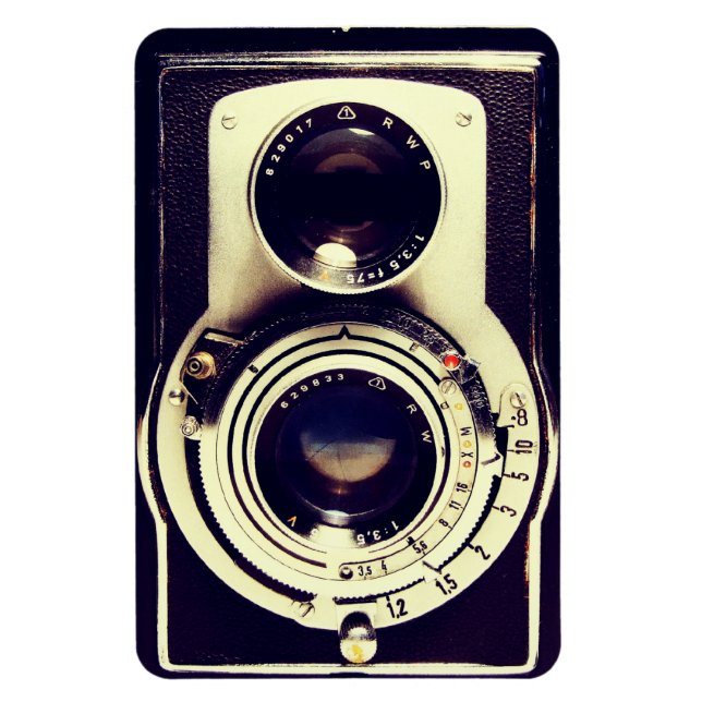 Vintage Kamera Magnet (Vertikal)
