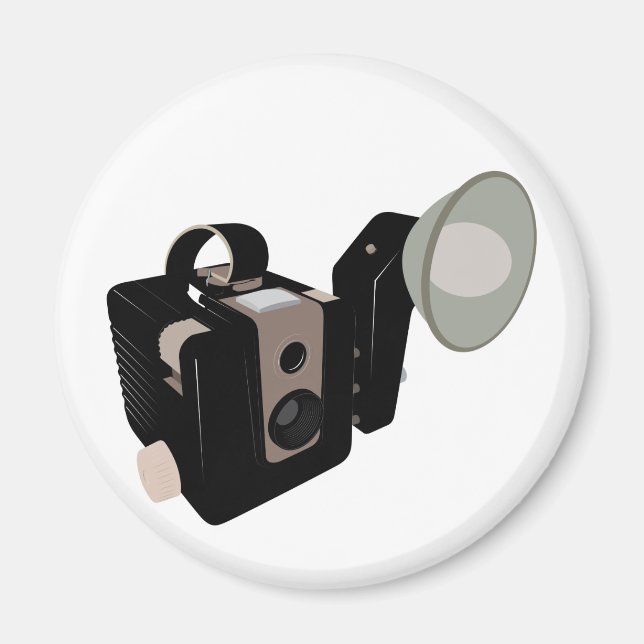 Vintage Kamera Magnet (Vorne)
