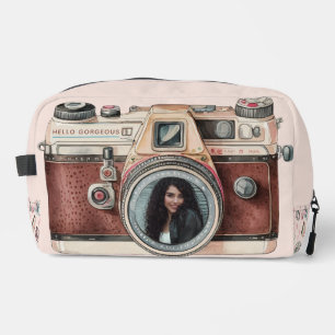 Vintage Kamera mit Foto Waschbeutel