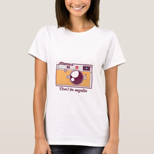 Vintage Kamera, nicht negativ T-Shirt (Vorderseite)