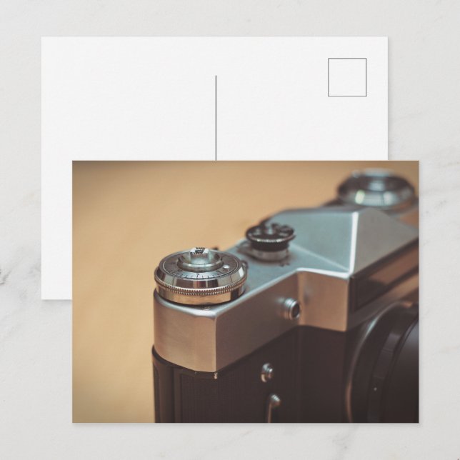 Vintage Kamera Postkarte (Vorne/Hinten)