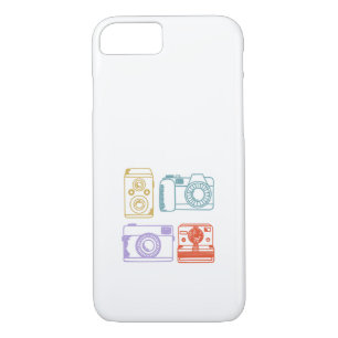Vintage Kamera-Retro Farbpastellhand gezeichnet Case-Mate iPhone Hülle