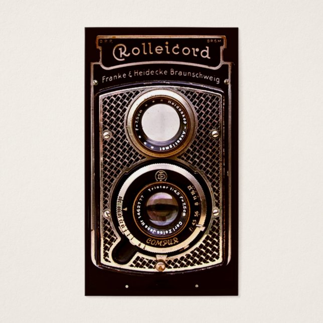 Vintage Kamera-Rollenkarte Deko (Vorderseite)