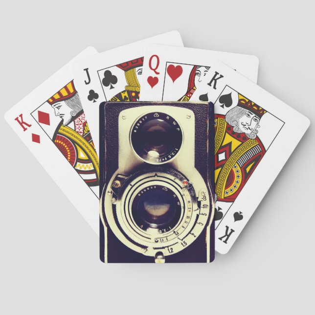 Vintage Kamera Spielkarten (Rückseite)