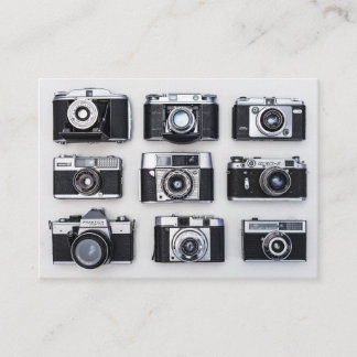 Vintage Kamera Visitenkarte