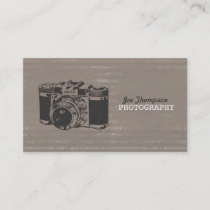 Vintage Kameragrunge-Fotografie-Geschäfts-Karten Visitenkarte