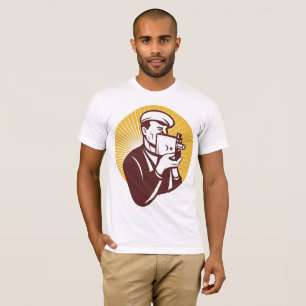 Vintage Kameramann Retro Fotograf T-Shirt