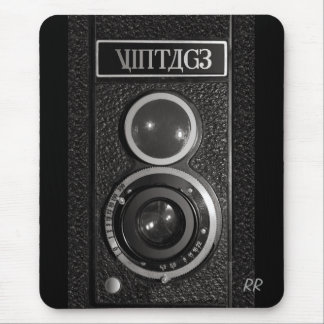 Vintage Kameraobjektiv-Mäusematte Mousepad