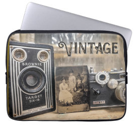 Vintage Kameras und Foto Laptopschutzhülle