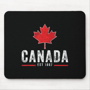 Vintage Kanada Est 1867 Patriotisch Stolzer Kanadi Mousepad