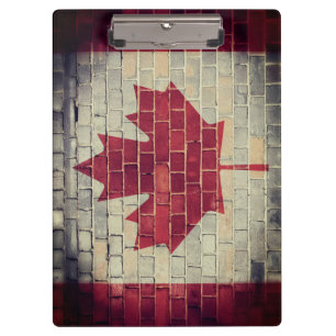 Vintage Kanada-Flagge Klemmbrett