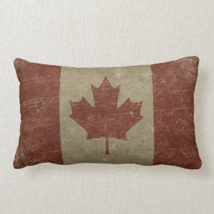 Vintage Kanada-Flagge Lendenkissen