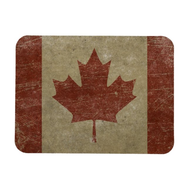 Vintage Kanada-Flagge Magnet (Horizontal)