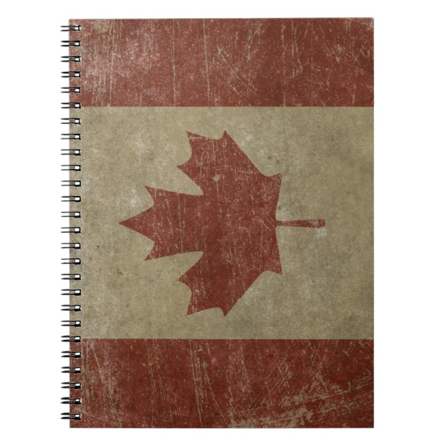 Vintage Kanada-Flagge Notizblock (Vorderseite)