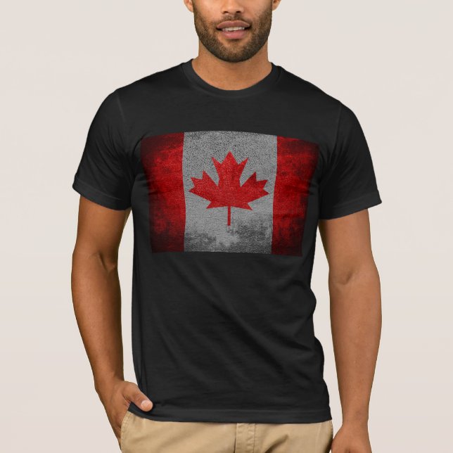 Vintage Kanada-Flagge T-Shirt (Vorderseite)
