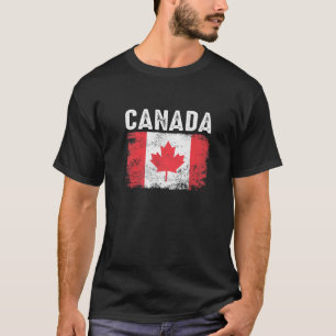 Vintage kanadische Flagge - Kanada-Flagge T-Shirt