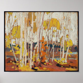 Vintage kanadische Malerei Tom Thomson Autumn Birc Poster