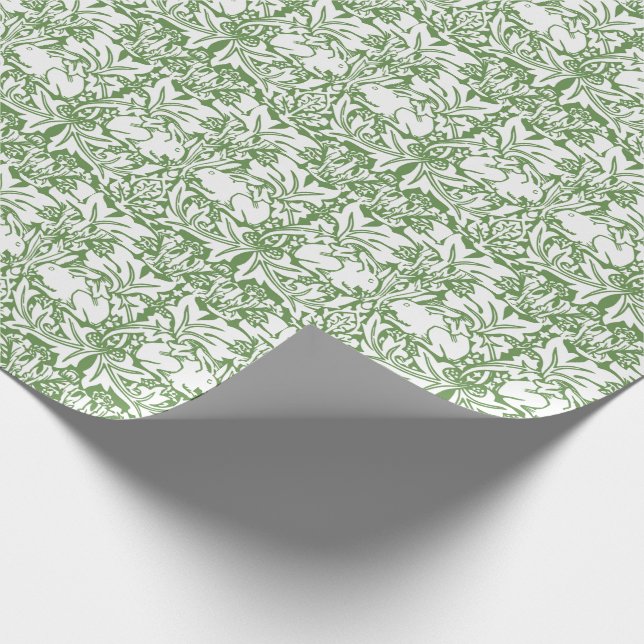 Vintage Kaninchen Geschenkpapier (Ecke)