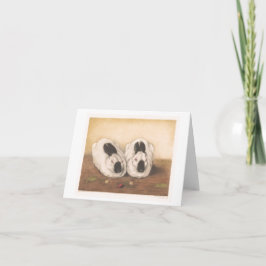 Vintage Kaninchenleerer Karte