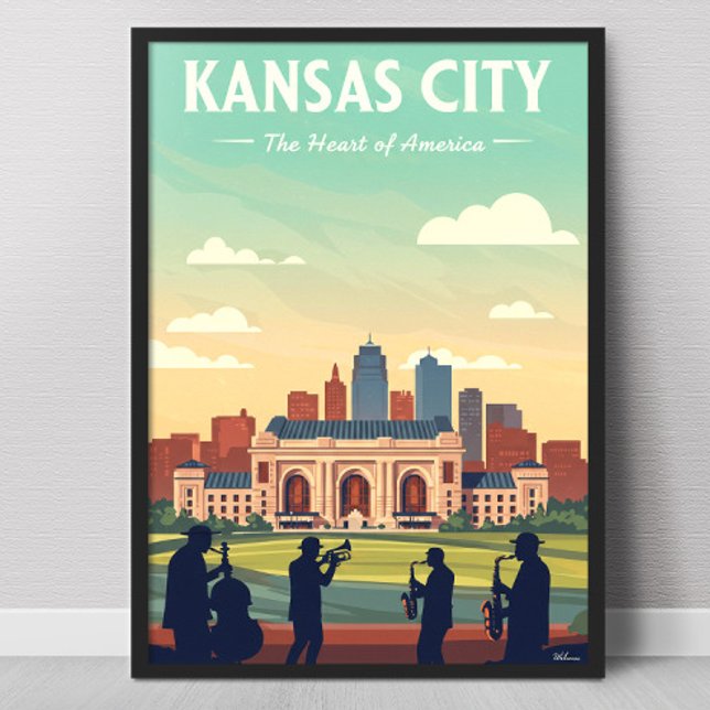 Vintage Kansas City Poster (Von Creator hochgeladen)