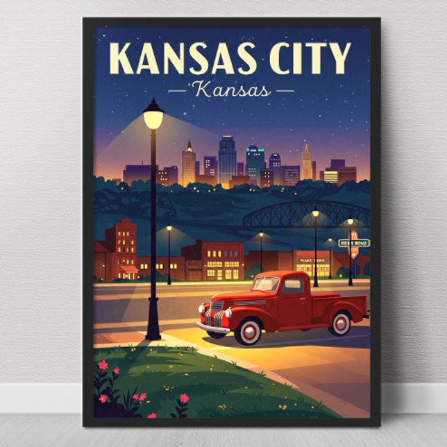 Vintage Kansas City Poster (Von Creator hochgeladen)