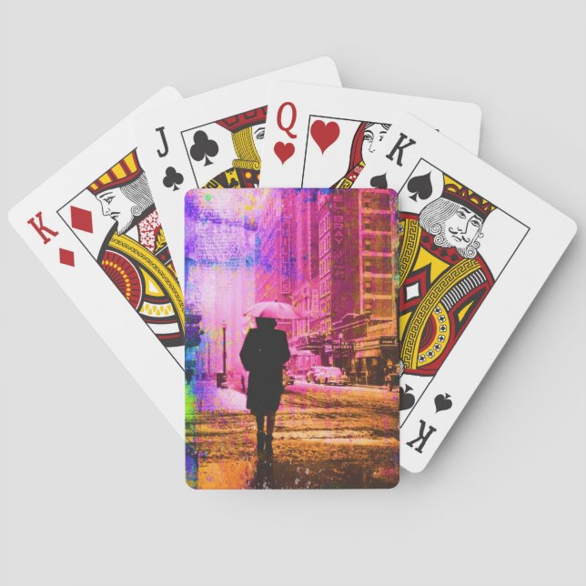 Vintage Kansas City Spielkarten (Rückseite)
