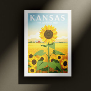 Vintage Kansas Postkarte