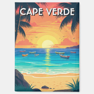Vintage Kap-Verde-Reise Magnet