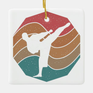 Vintage Karate Keramikornament