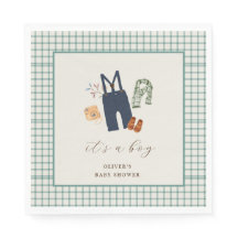 Vintage Karierte Kinderkleidung Kinderdusche Willk