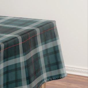 Vintage-Karo Türkis Tischdecke