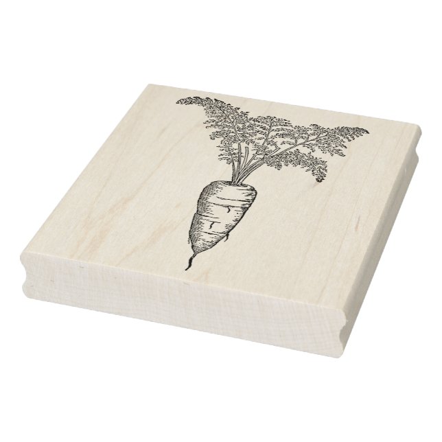 Vintage Karotte Gummistempel (Stempel)