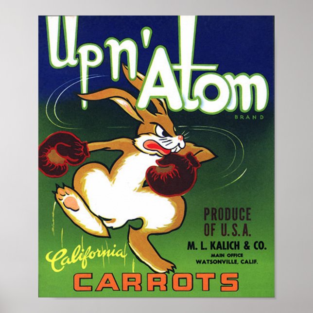 Vintage Karottenkiste Poster (Vorne)