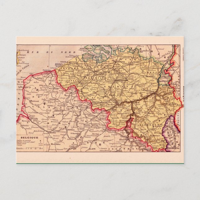 Vintage Karte, 1920, Belgien Postkarte (Vorderseite)