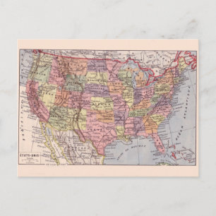 Vintage Karte, 1920, USA Staaten Postkarte