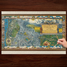 Vintage Karte 1932 Oregon Trail
