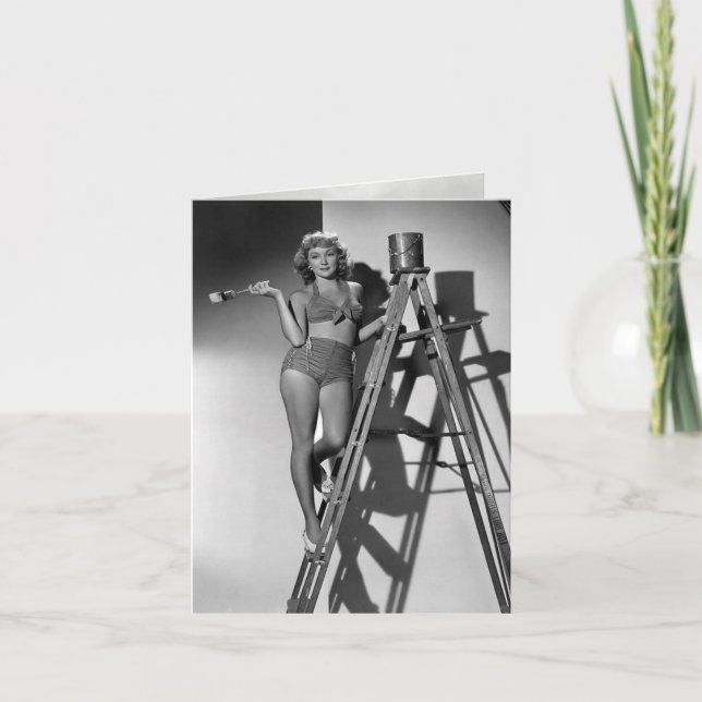 Vintage Karte "Bild eines Raumes" (Vorderseite)