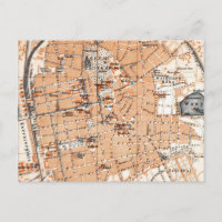 Vintage Karte Darmstadt Deutschland (1905)