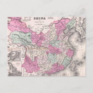 Vintage Karte der China (1862)