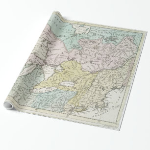 Vintage Karte der Großen Seen und Kanadas (1761) Geschenkpapier
