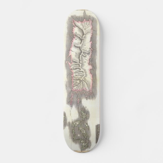 Vintage Karte der Karibischen Inseln (1815) Skateboard (Vorderseite)