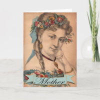 Vintage Karte der Mutter Tages
