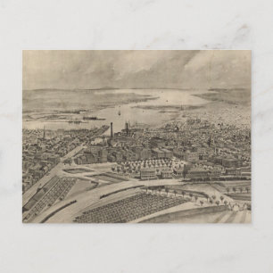 Vintage Karte der Providence RI (1896)