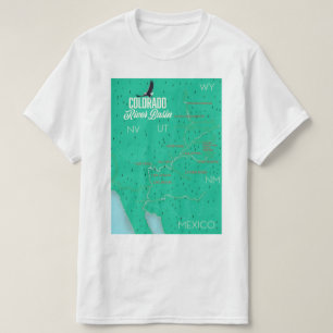 Vintage Karte des Colorado River Basin T-Shirt