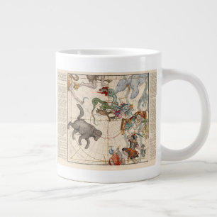 Vintage Karte des Nordpol Jumbo-Tasse