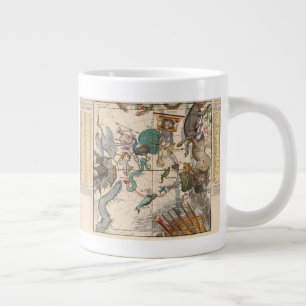 Vintage Karte des Südpol Jumbo-Tasse