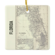 Vintage Karte Florida
