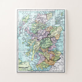 Vintage Karte für Schottland